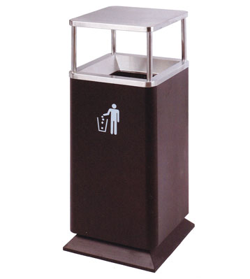 平蓋不銹鋼商場(chǎng)垃圾桶