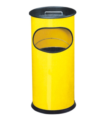 立式彩色圓形座地鐵皮果皮箱