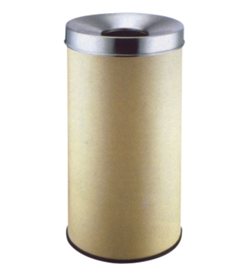 圓形斜蓋鐵皮垃圾桶