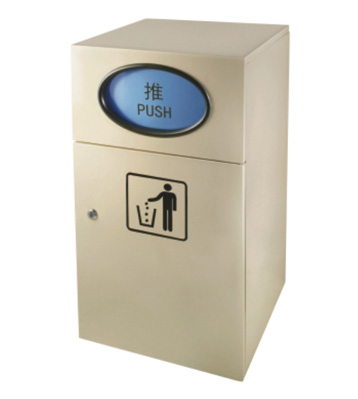 方形商場推蓋鐵皮垃圾箱